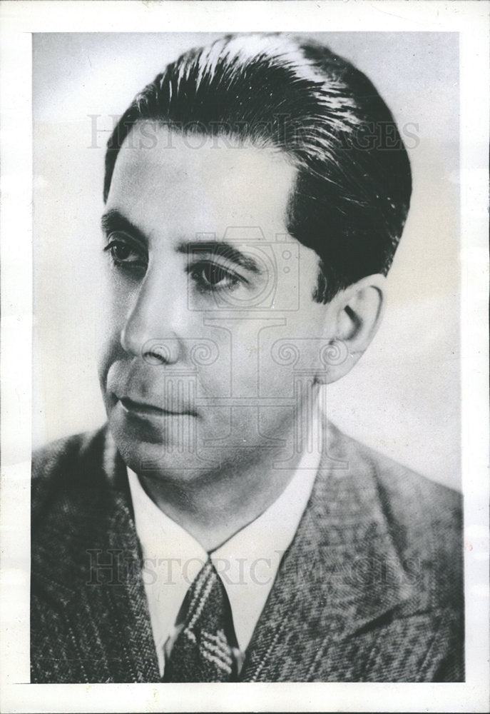 1946 Press Photo Opera Stage Manager Dr. Herbert Graf - Historic Images