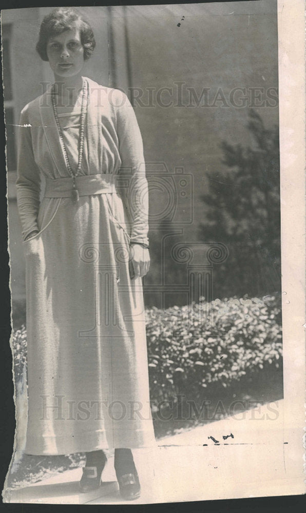 1919 Press Photo Mrs. John T. Towers Wife Comm. Towers - Historic Images