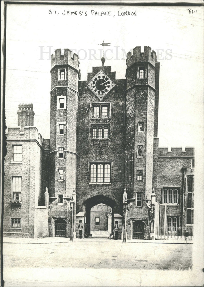 1912 Press Photo St. James’s Palace, London - Historic Images
