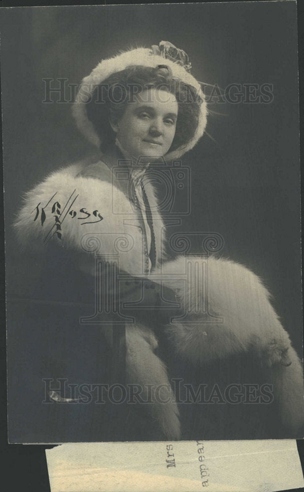 PRESS PHOTO MRS. HOWARD B. LA DUE - Historic Images