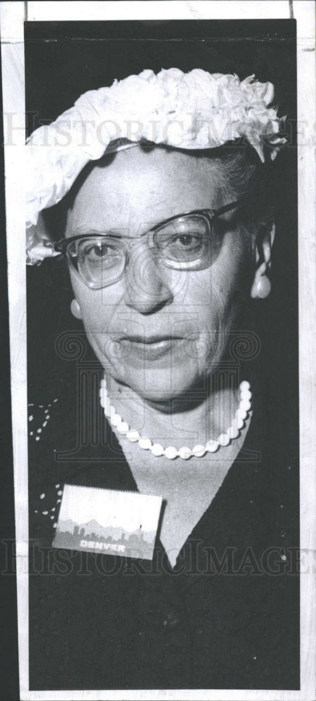 1960 Press Photo Anna Kross NYC Correction Commissioner - Historic Images