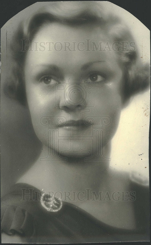 Press Photo Actress Bankalour Portrait Closeup - Historic Images