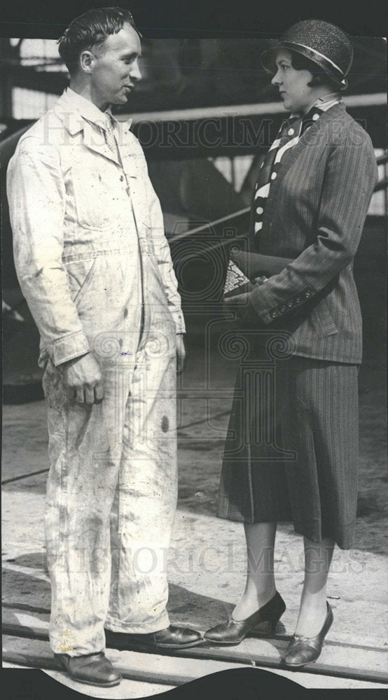 1932 Press Photo Stanley Haxsser Wife - Historic Images
