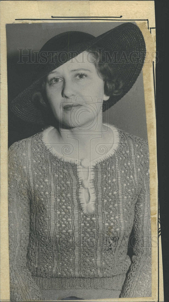 1935 Press Photo Mrs. Douglas Macomber Chairman - Historic Images