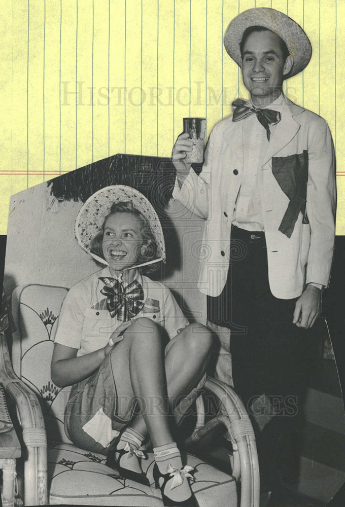 None Press Photo Mr. & Mrs. Wilbur Lakes - Historic Images