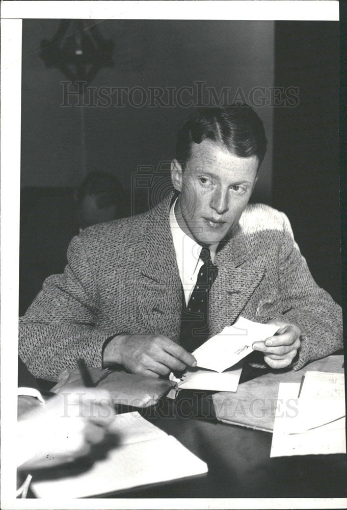 1934 Press Photo Federal Agent Herman Hallis Slain - Historic Images