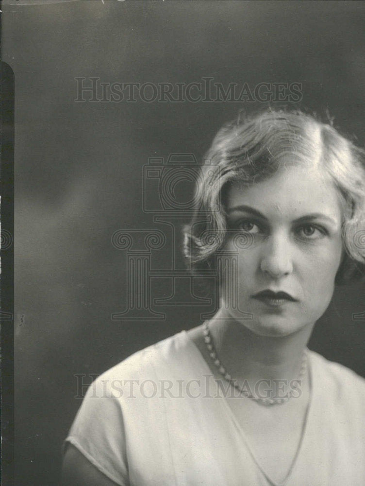 1931 Press Photo Winifred Dutton F T Haynes Wife - Historic Images