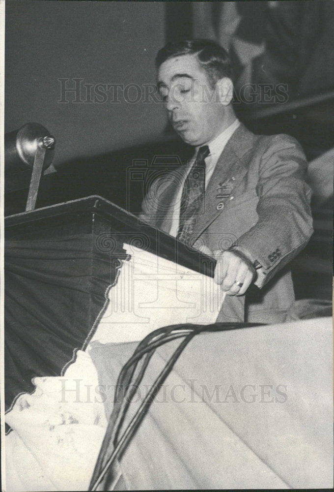 1934 Press Photo Francis J.Gorman Textiles Union Leader - Historic Images