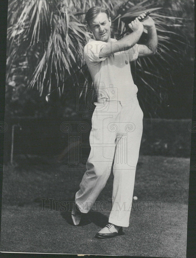 1932 Press Photo George Lott No. 2 ranked tennis player - Historic Images