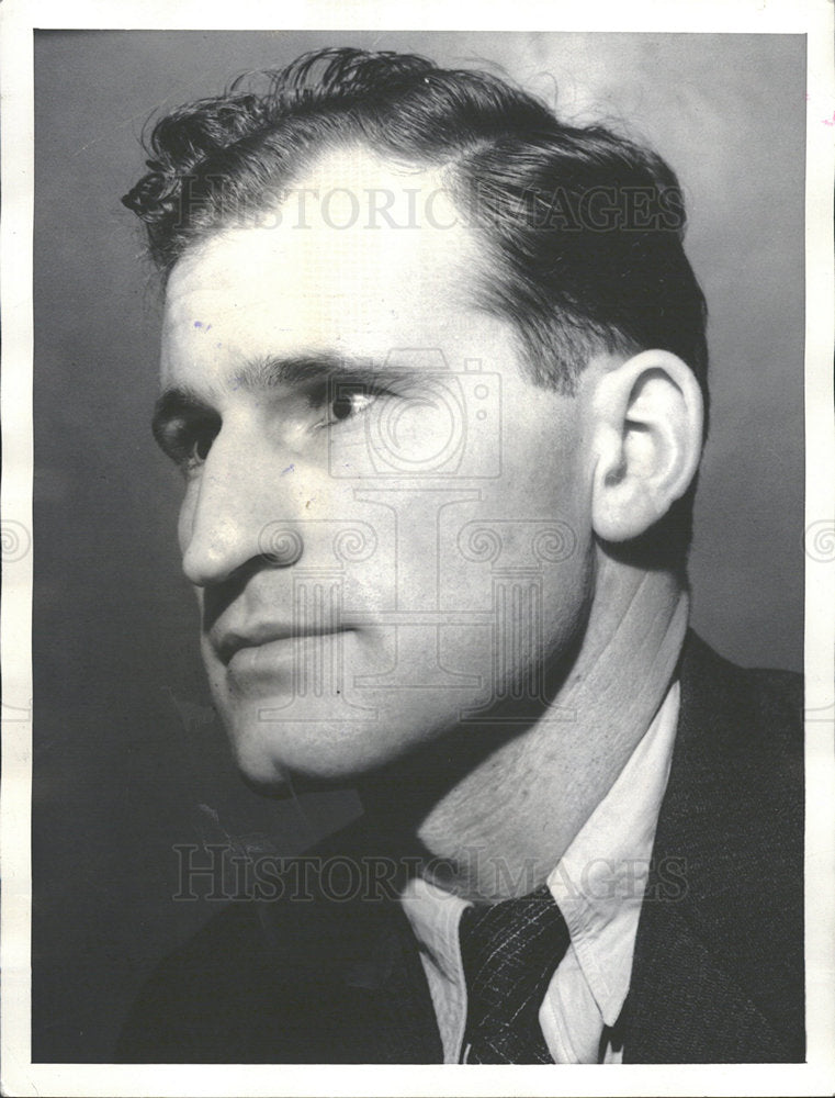 1934 Press Photo San Leandro Official Murder Poet Lamar - Historic Images