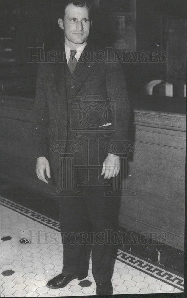 1934 Press Photo Lamar Hollingshead Judson Doke Victim  - Historic Images
