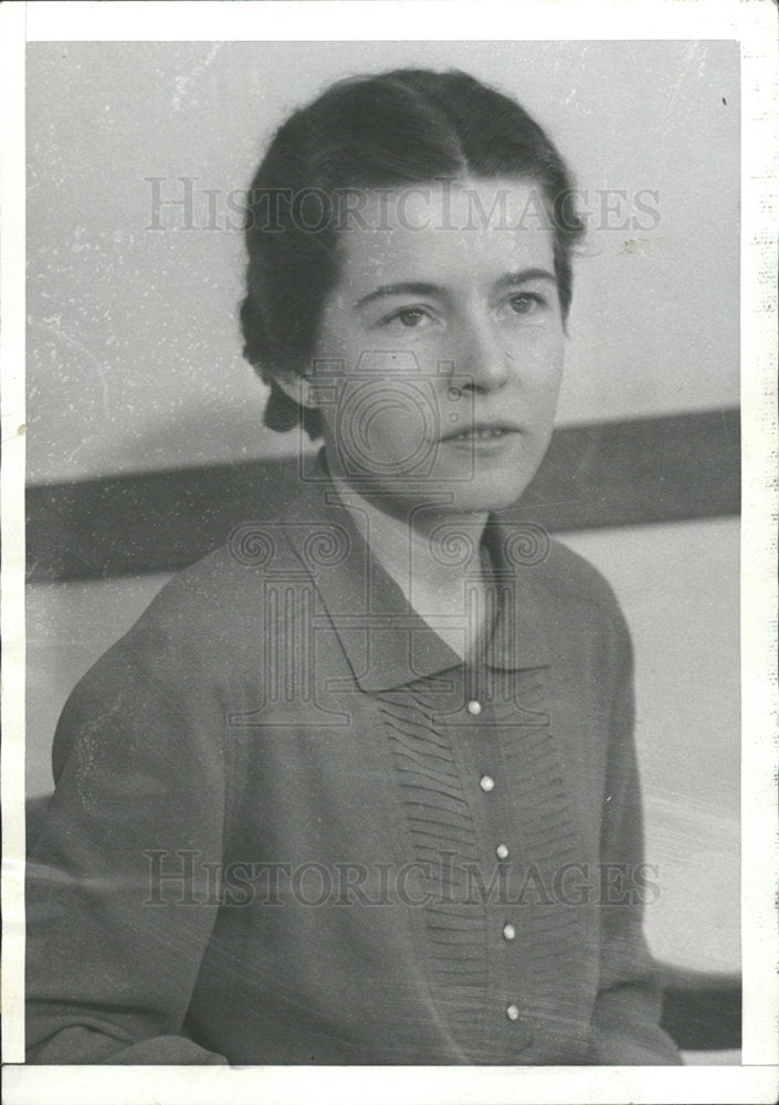 1934 Press Photo Bessie Huston Court Secretary Lamar - Historic Images