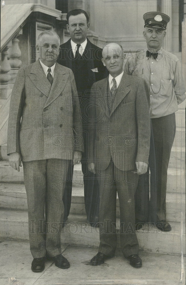 1933 Press Photo Postal Workers Celebration Organizers - Historic Images