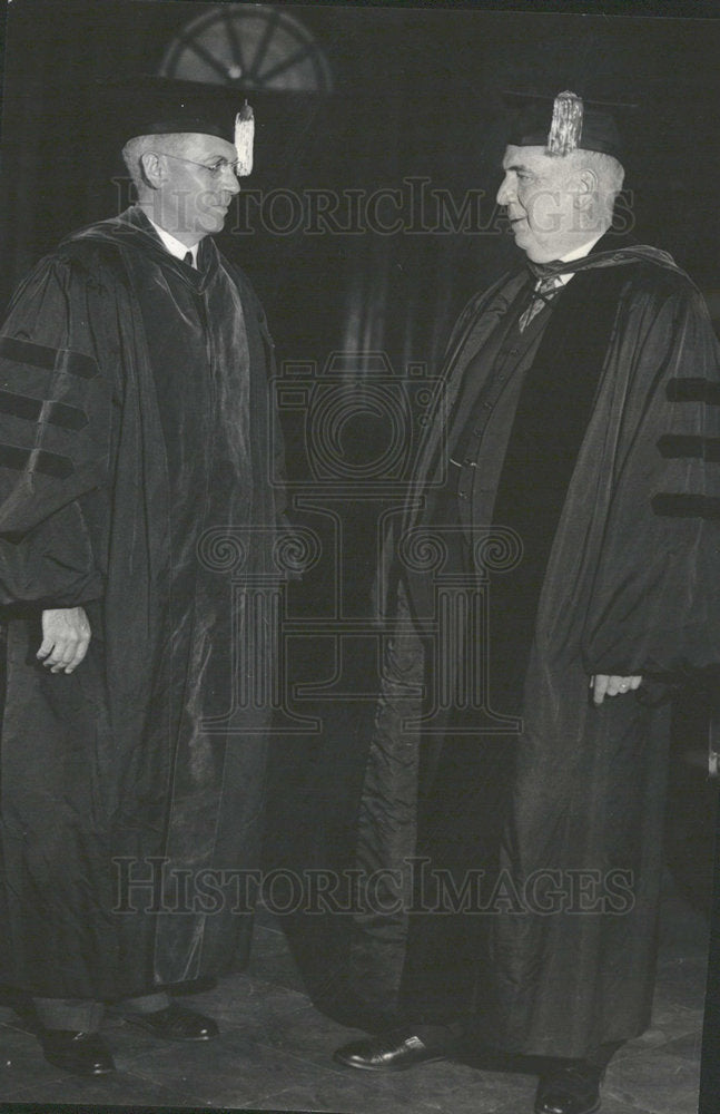 1933 Press Photo Harold Willis Dodds& Edward A Duffield - Historic Images