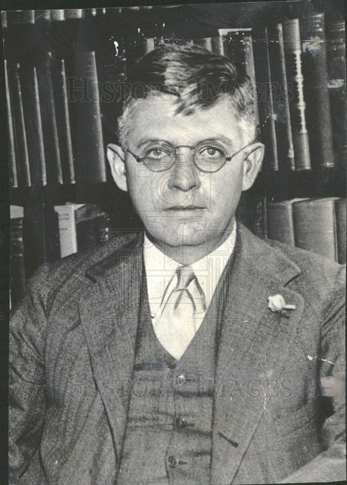 1933 Press Photo Harold W. Dodds Princeton University  - Historic Images