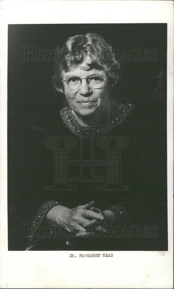 1973 Press Photo Author Margaret Mead Public Portrait - Historic Images