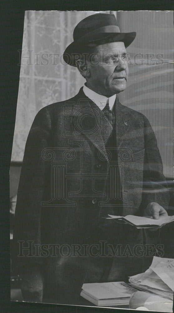 Press Photo Pres. Brotherhood Locomotive Engineers - Historic Images