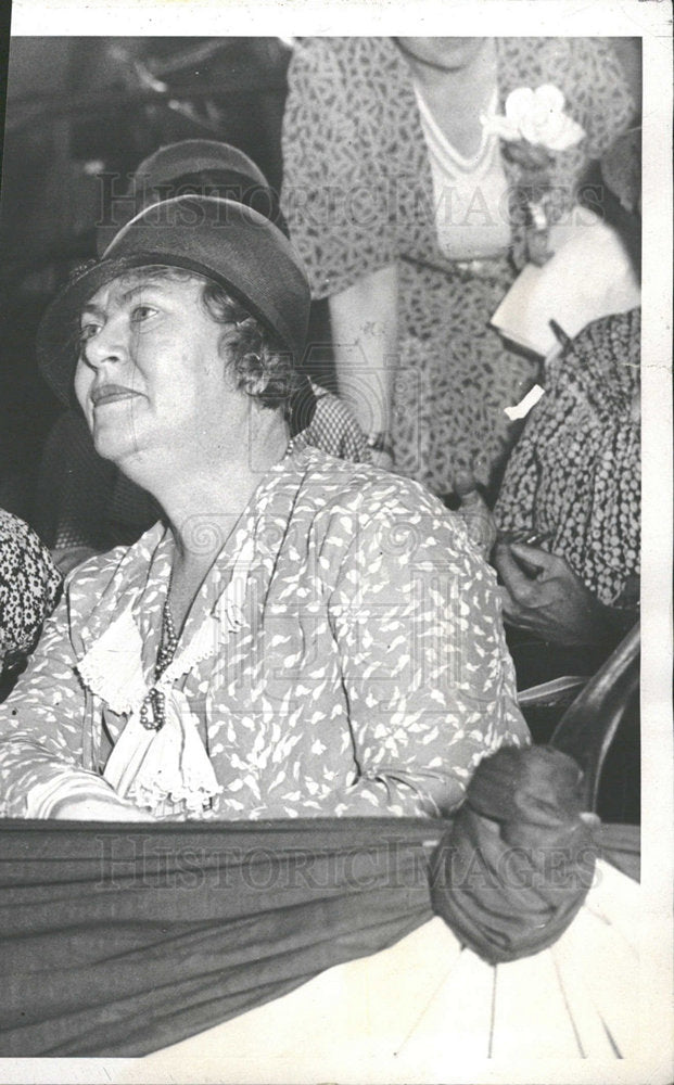 1932 Press Photo Mrs. H.J. Dickinson Iowa Senator Wife - Historic Images