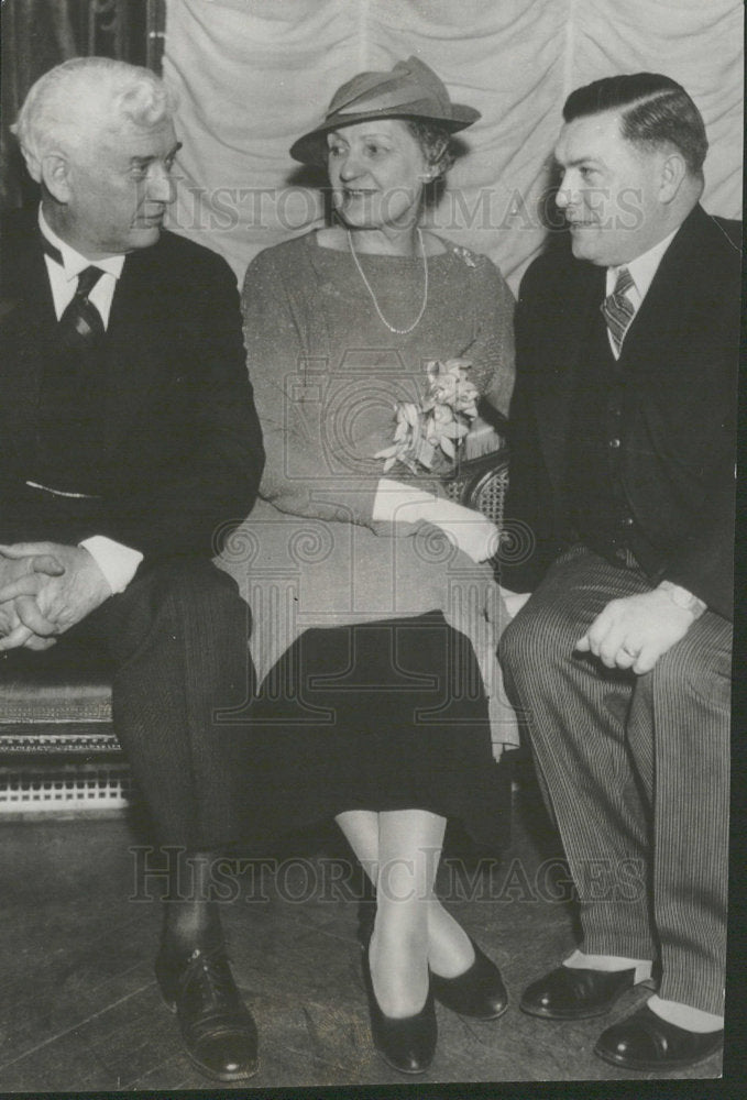 1935 Press Photo Sen Dickinson Gov Hoffman - Historic Images