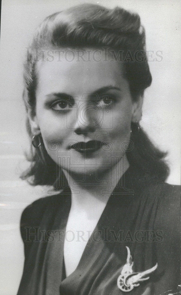 1943 Press Photo Jeanne Cagney - Historic Images