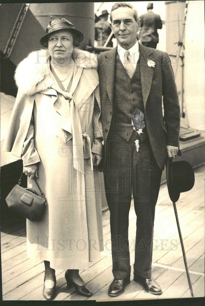 1938 Press Photo Breckenridge US Ambassador Italy - Historic Images