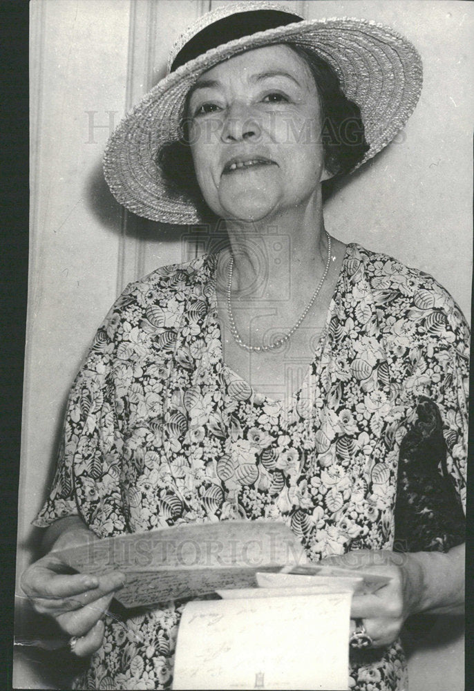 1934 Press Photo Mrs. Blanche Creel Campaign Speech - Historic Images