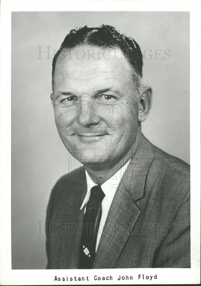 1963 Press Photo Assistant Coach John Floyd - Historic Images
