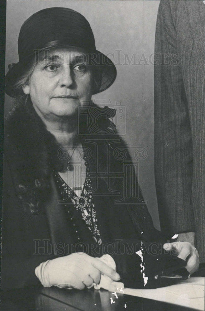 1931 Press Photo Mrs. Mina Edison, Inventor&#39;s Widow - Historic Images