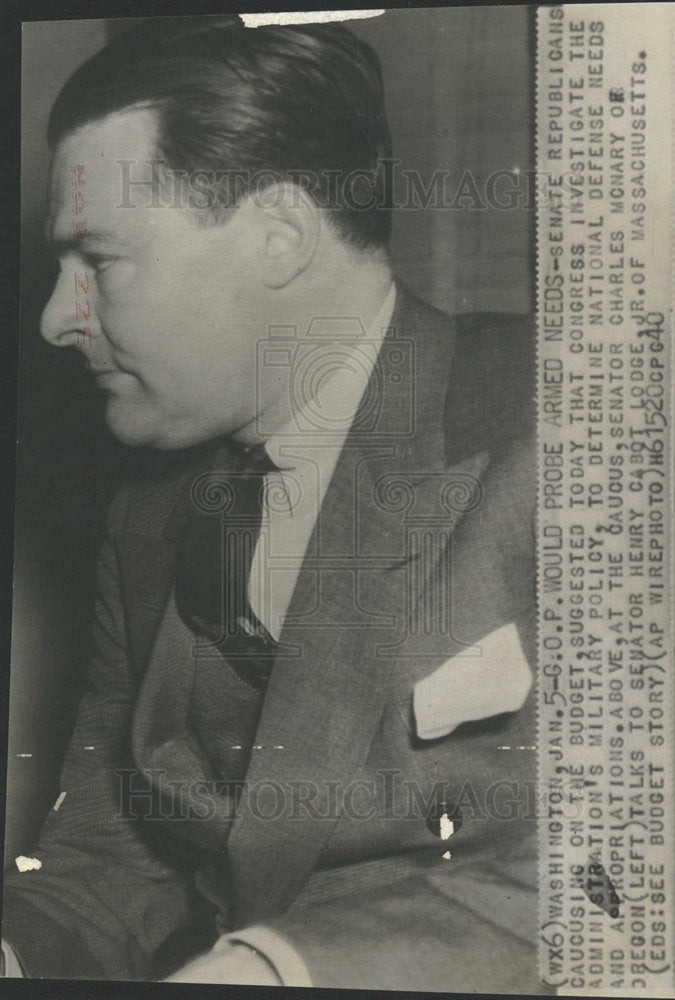 Press Photo Senator Henry Cabot Lodge, Jr. - Historic Images