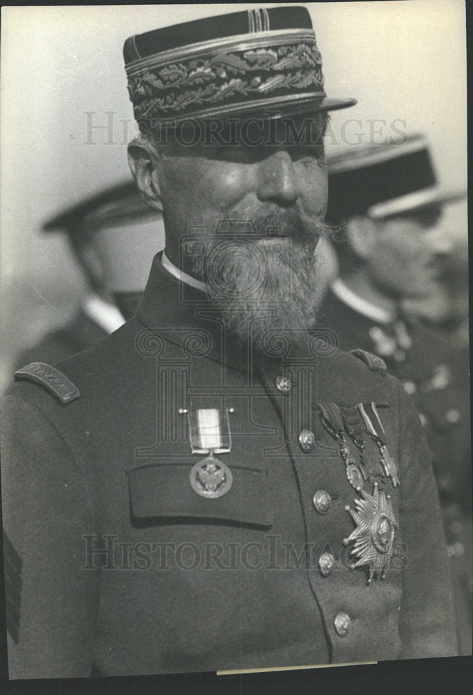 Press Photo Gen Henri Gouraud French Fourth Army Leader - Historic Images