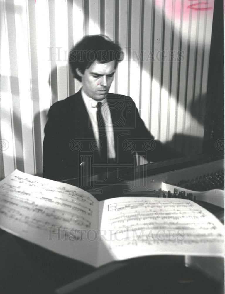 1983 Press Photo Christopher Hepp American Pianist - Historic Images