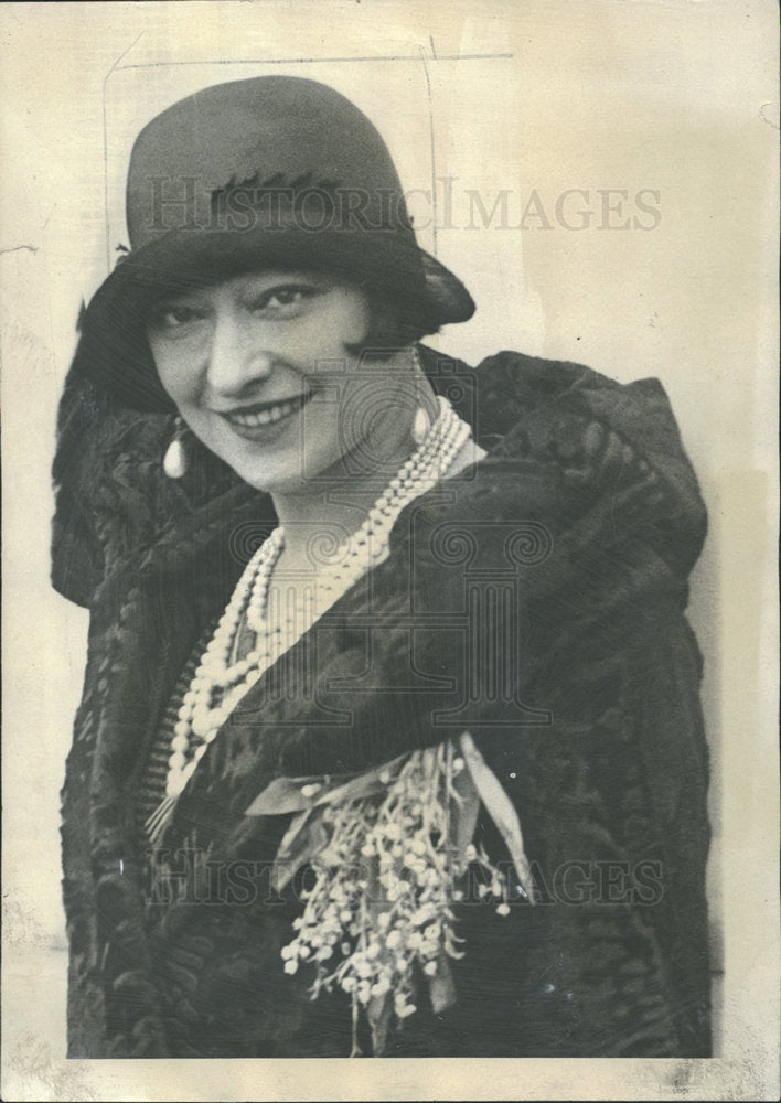 1932 Press Photo ROZIKA DOLLY WIFE MORITMER DAVIS - Historic Images