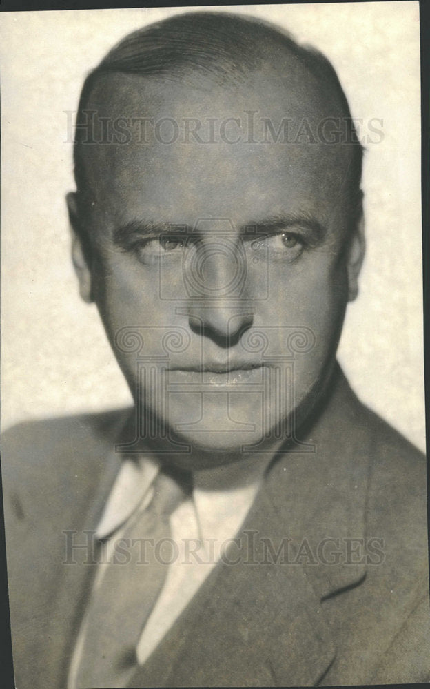 1936 Press Photo William Clement Entertainer Actor - Historic Images