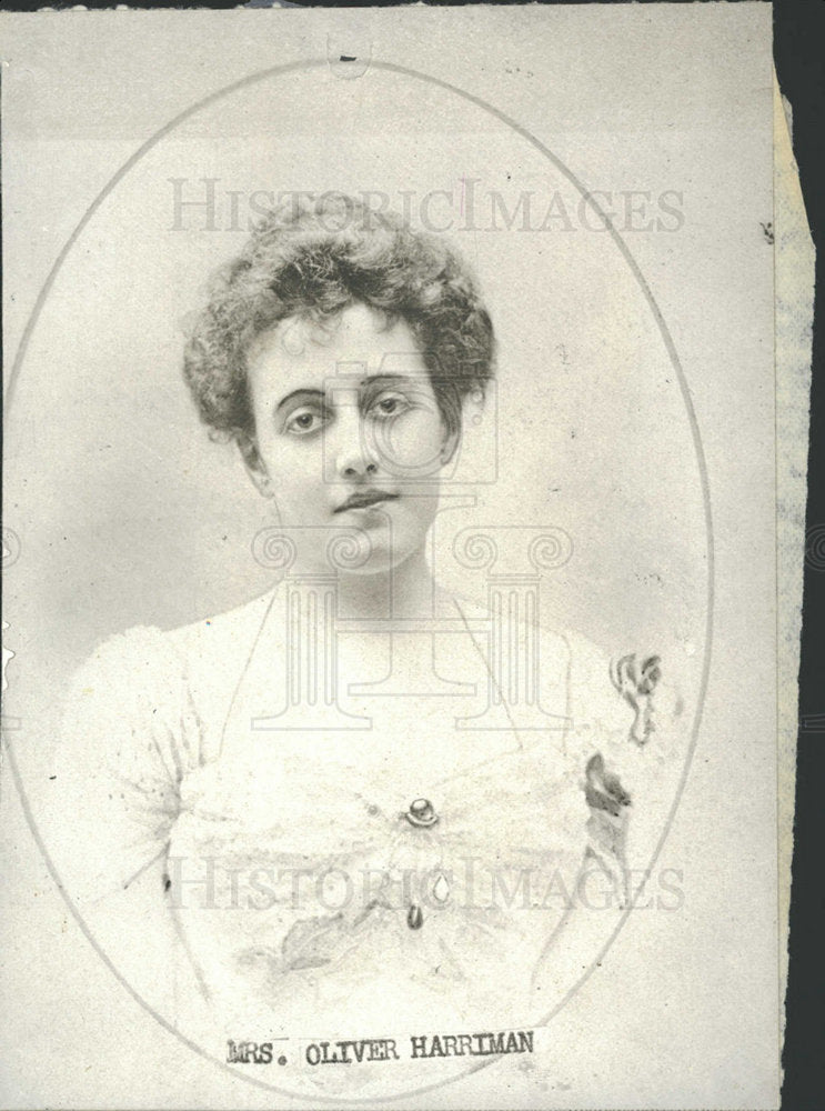 Press Photo Mrs. Oliver Harriman - Historic Images