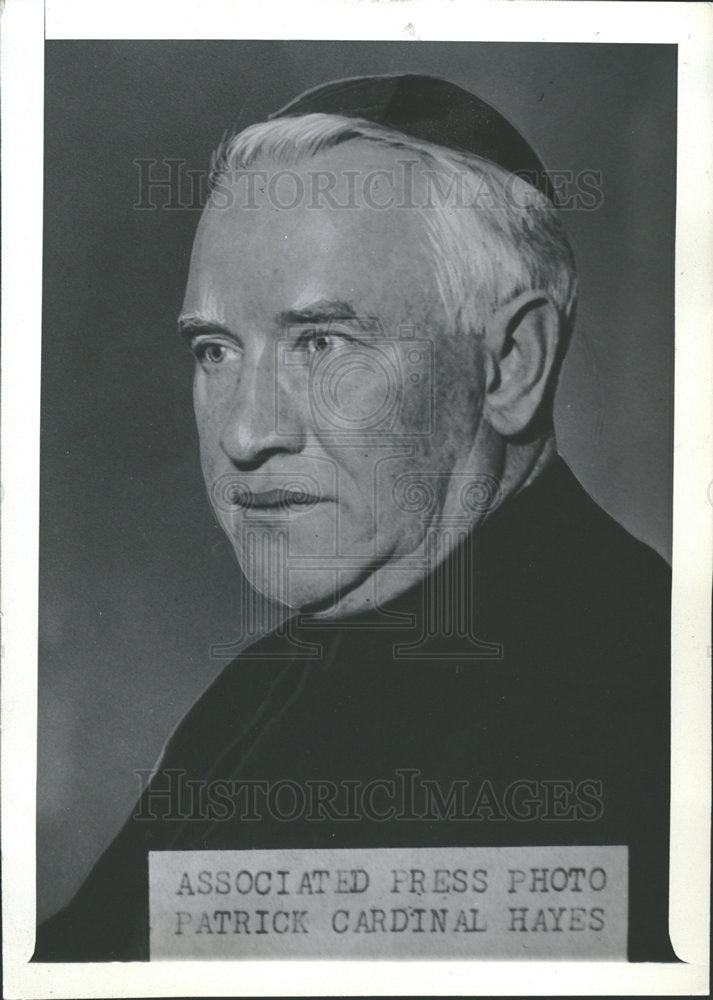 1937 Press Photo Cardinal Patrick Hayes Roman Catholic - Historic Images