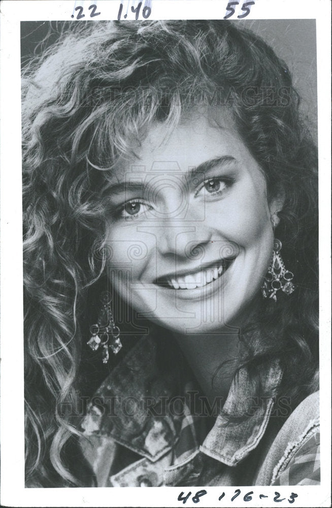 1987 Press Photo Sandy Litchfield, American Model. - Historic Images