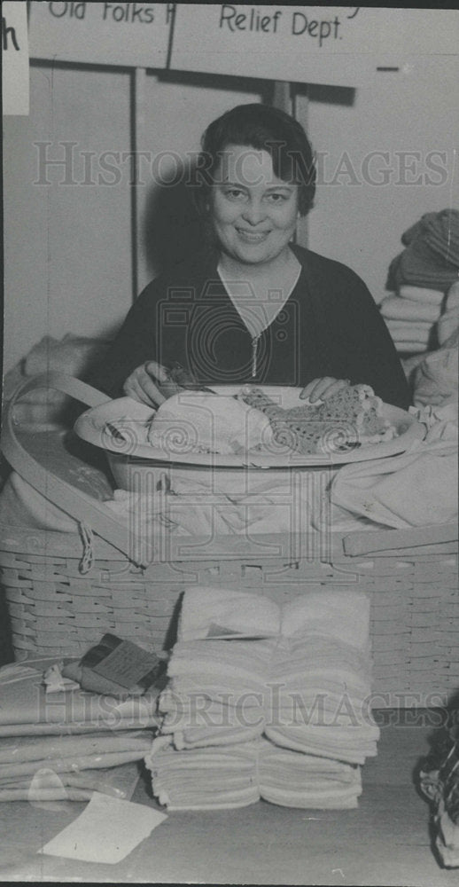 1933 Press Photo Kenaz Huffman wife  - Historic Images