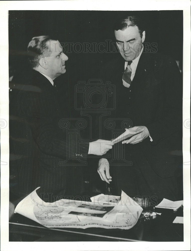 1938 Press Photo Hamilton Fish Jr state consultation  - Historic Images