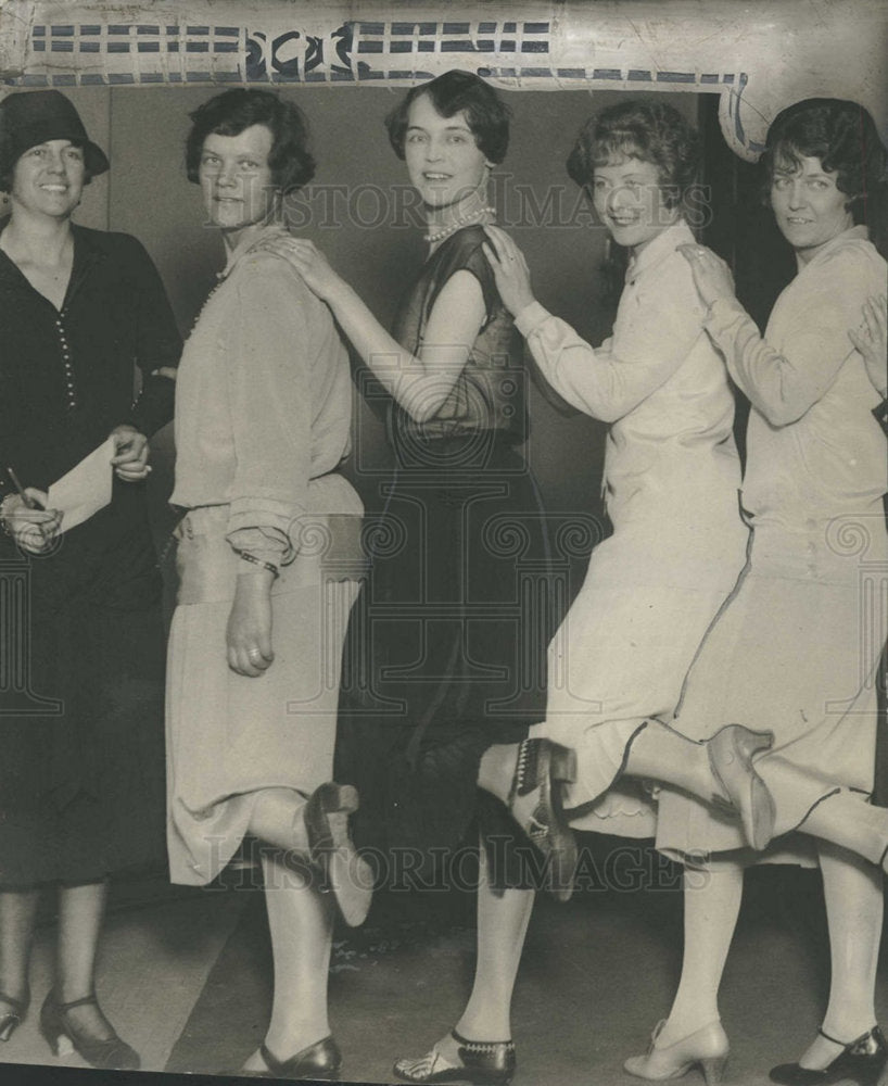 Press Photo Ned Wayburn musical comedy producer chorus  - Historic Images