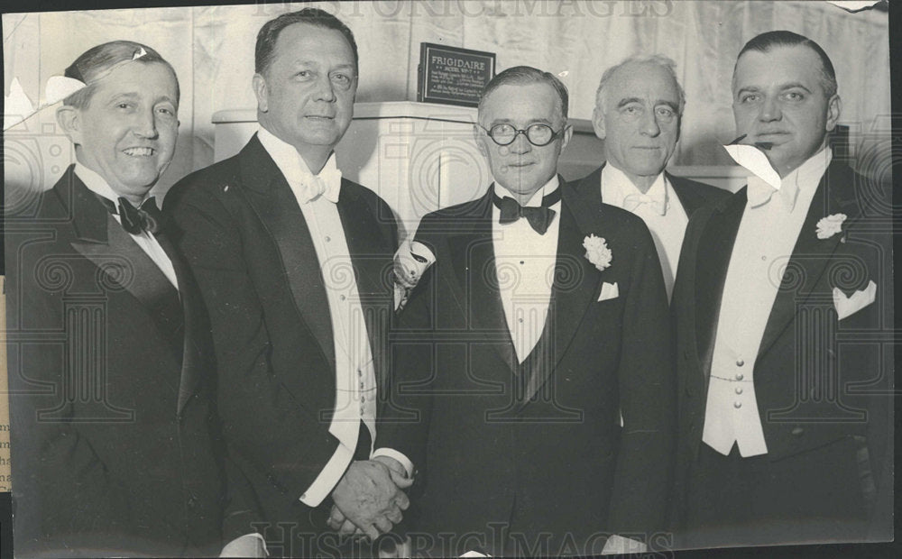 1933 Press Photo Motor Show Ball attend Waldorf Astoria - Historic Images