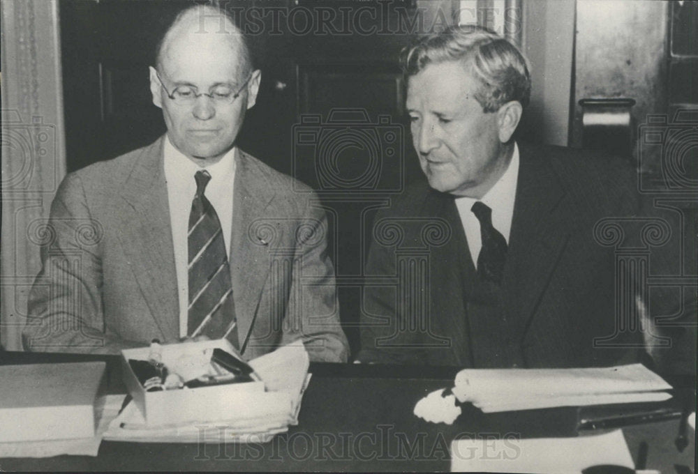 1933 Press Photo Maj Gen John De Witt Gen Sheppard kits - Historic Images
