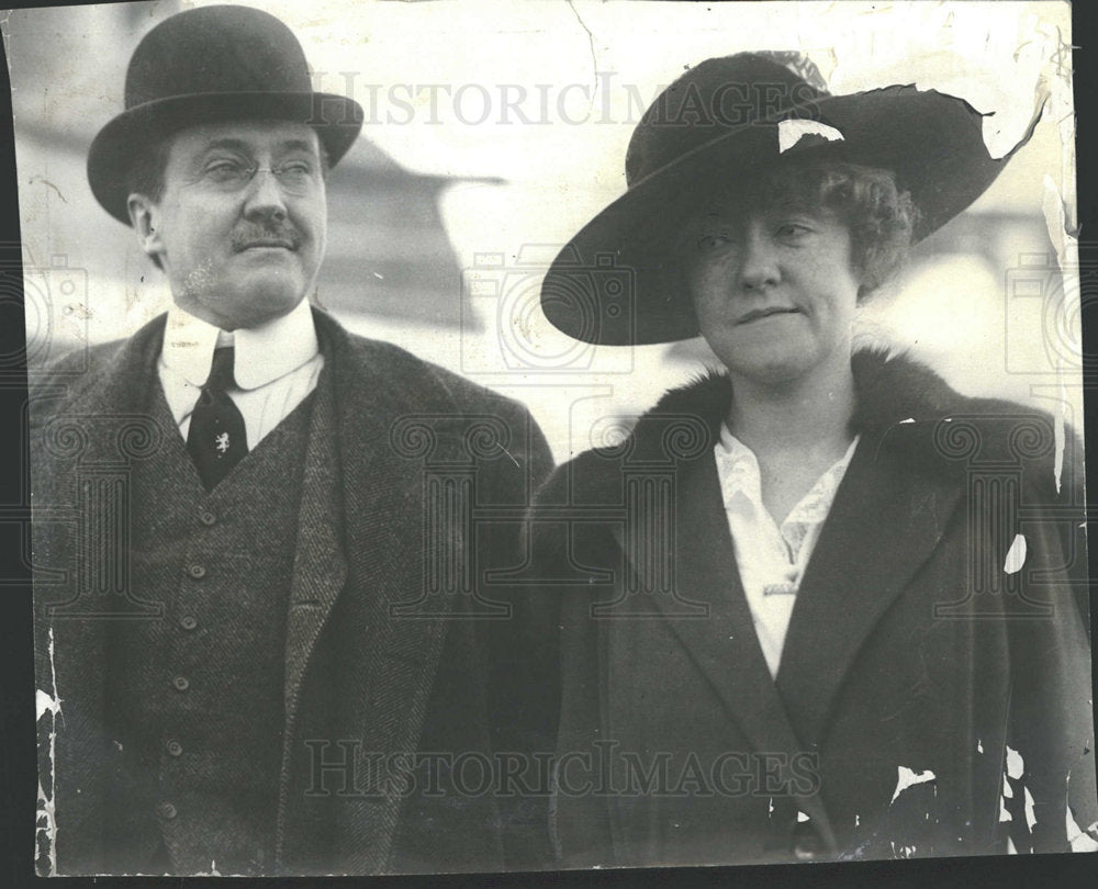 1917 Press Photo James Gerard Ambassador wife Berlin  - Historic Images