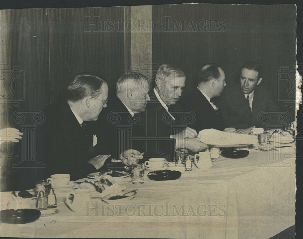 1938 Press Photo Thomas A. Dines Brown Palace Hotel - Historic Images