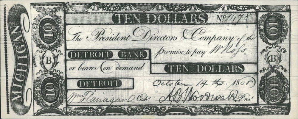 1933 Press Photo Money Scrip Detroit Dollars - Historic Images