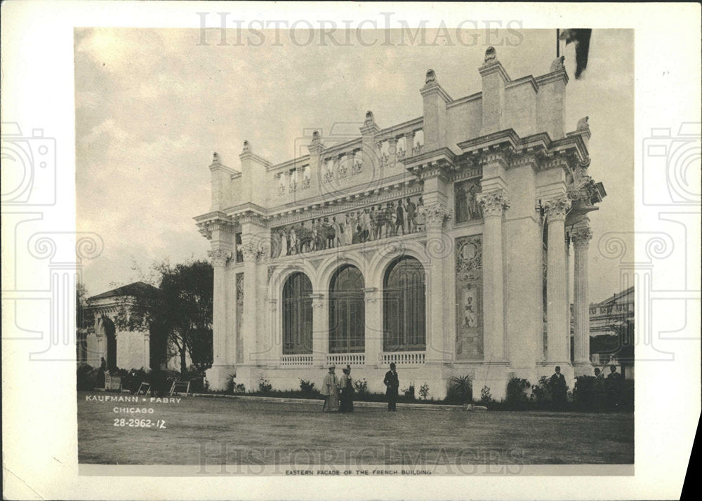 1939 Press Photo French Building World Fair Chicago - Historic Images