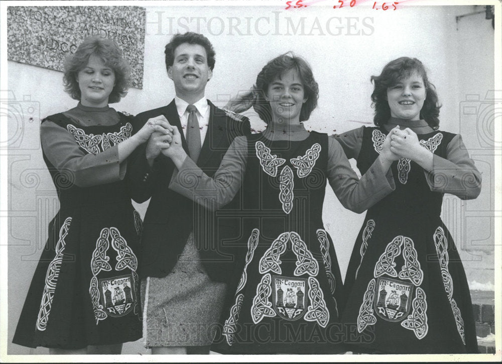 1985 Press Photo Irish Stepdancer Colorado Teggart - Historic Images