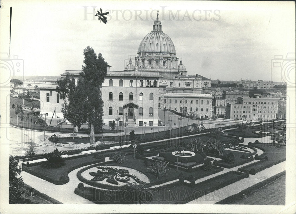 1935 Press Photo Vatican City Italy State St Peter Tree - Historic Images