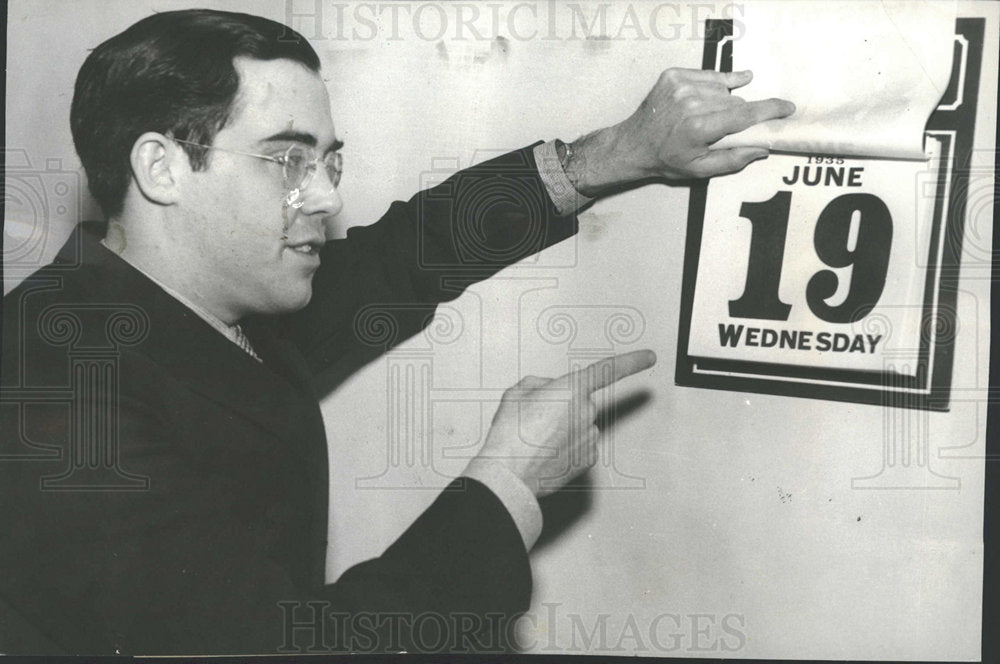 1935 Press Photo Rush Hold Senator West Virginia - Historic Images