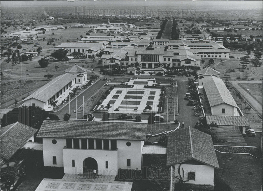 Press Photo Ghana University Tower Legon Hill Panoramic - Historic Images