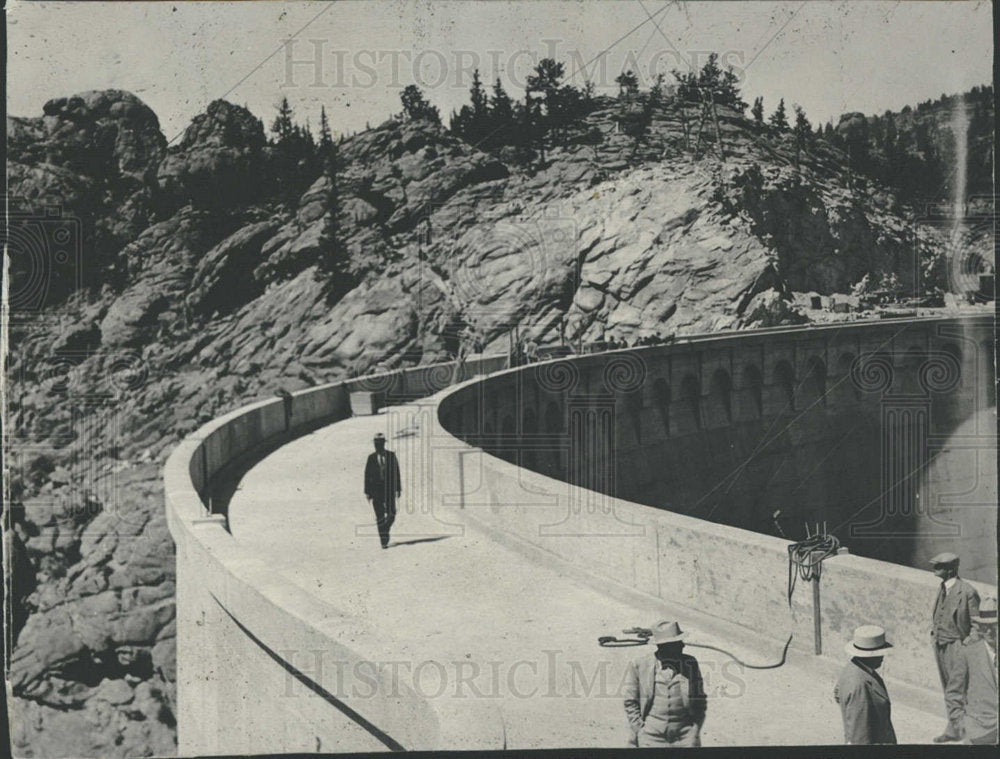 Press Photo Alop Elevru- Nule Dam Great Britain - Historic Images